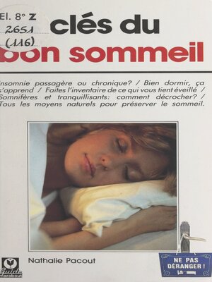 cover image of Les clés du bon sommeil